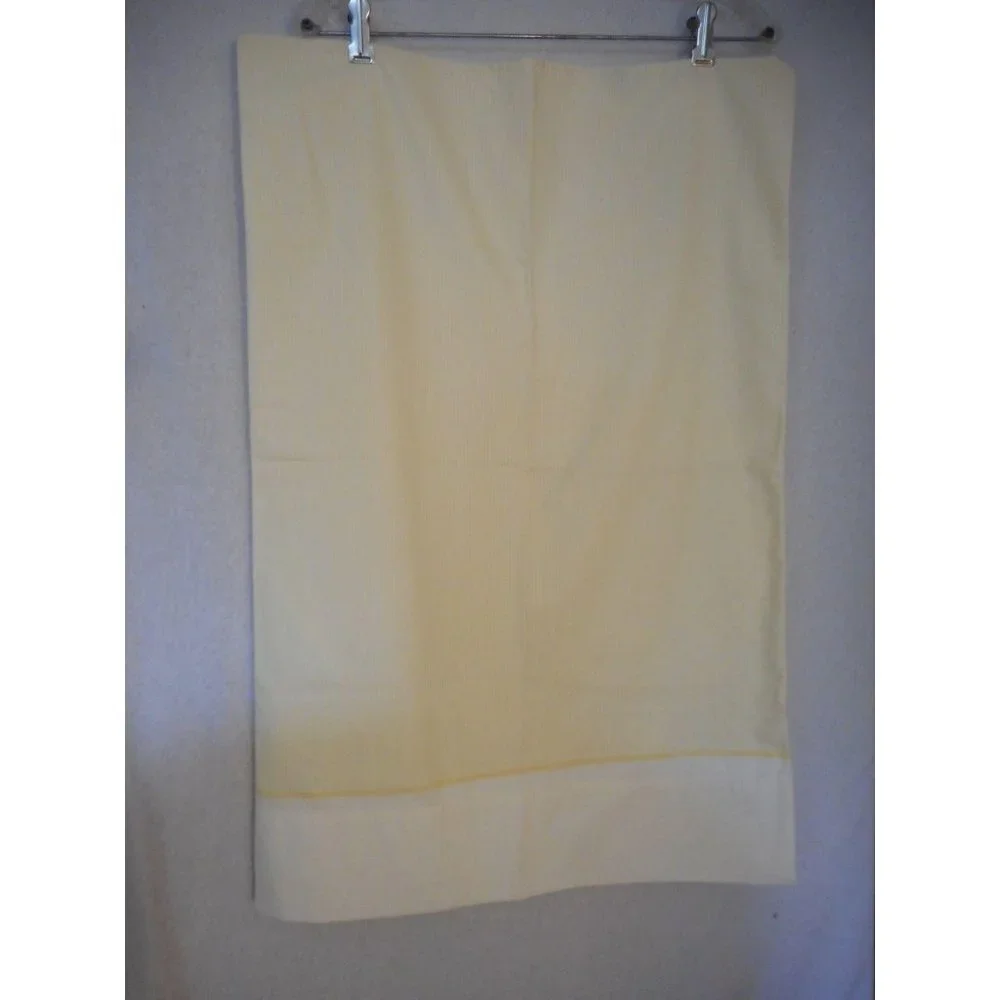 2 Vintage Wamsutta yellow striped pillowcases